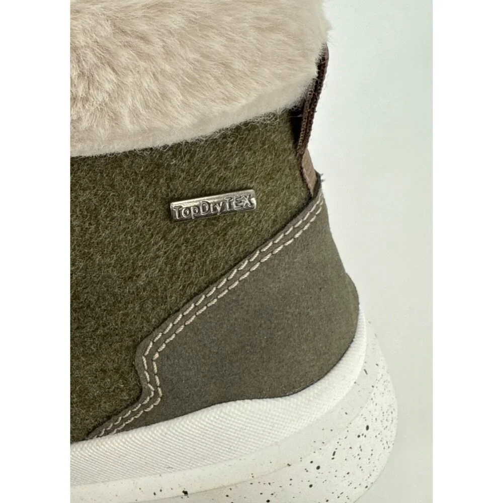 Romika Womens Fleece Olive Green Boots Size 7 7.5 38 Helsinki 01 - Picture 11 of 12